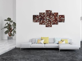 Obraz kwiatu niezapominajki (125x70 cm)
