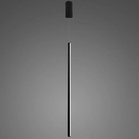 Czarna lampa wisząca LED wąska Linea No.1 PX1 120 cm 3K 19W