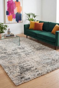 Prostokątny jasnoszary dywan w nowoczesnym stylu L6-T06