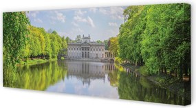 Duży obraz na płótnie Pałac nad Jeziorem w Łazienkach