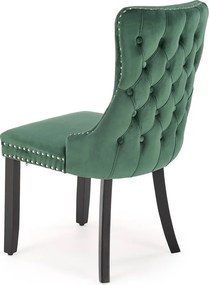 Aksamitne krzesło z ozdobnymi pinezkami Alda