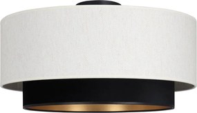 Lampa sufitowa NATIA 1xE27/60W/230V Ø 45 cm biała/czarna