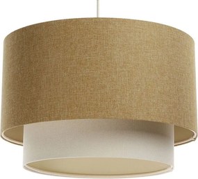 Lampa wisząca ERUTAN DOUBLE 50 żółta/kremowa