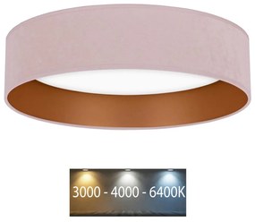 Brilagi - LED sufitowe VELVET LED/24W/230V 3000/4000/6400K różowo-złote