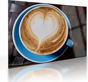 Obraz na szkle - Latte Art (70x50 cm)