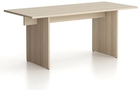 Biurko single SOLID, 180x80 cm, dąb naturalny