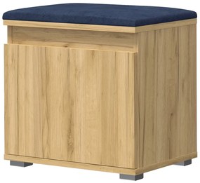 Minimalistyczna szafka na buty dąb craft + granat - Venix 4X