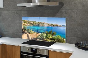 Panel Szklany Hiszpańskie Wybrzeże w Pełnym Słońcu