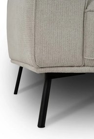 Szarobeżowy narożnik z tkaniny szenilowej (prawostronny/w kształcie litery L) Amsterdam – Scandic