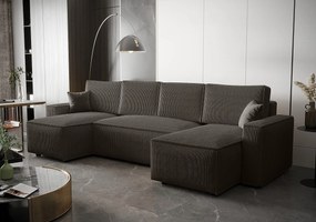 BEDANTE Narożnik AMBRO U Poso 22 z funkcją spania i pojemnikiem, kształt U, rozkładana sofa