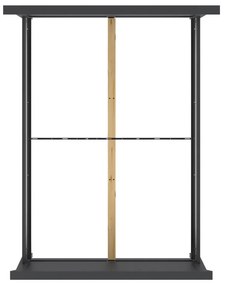 Szare łóżko dwuosobowe 140x200 cm Paris – Tvilum