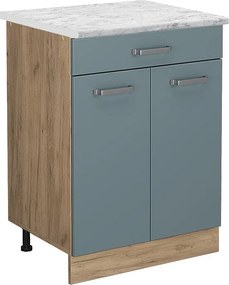 Szafka dolna do kuchni niebiesko-szary 60x60x81.6 r-line