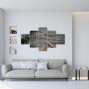 Obraz - kwiaty polne (125x70 cm)