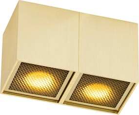 Designerski reflektor złoty 2-światłowy - Qubo Honey