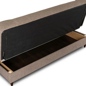 Sofa z Funkcją Spania NEPAL Wersalka Rozkładana Dwuosobowa Brązowa Nowoczesna do Salonu