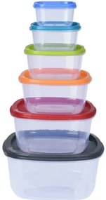 EH 6-częściowy komplet pojemników plastikowych Rainbow