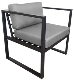 Zestaw mebli ogrodowych sofa + 2 fotele + stolik Oxford szary