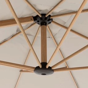 ALU WOOD 220 x 300 cm - wahadłowy parasol ogrodowy z drążkiem bocznym z ochroną ULTRA UV : Substancja Desen - 820