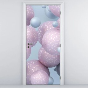 Fototapeta na drzwi - Pastelowe kule (95x205cm)