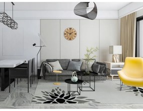 Zegar na ścianę nowoczesny drewniany z cichym mechanizmem okrągły solidny