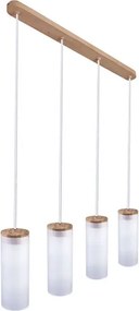 Biała poczwórna lampa wisząca nad stół - S239 L9-F45