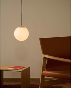 Lampa wisząca w biało-złotym kolorze ze szklanym kloszem ø 10 cm Brisia – Kave Home