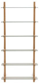 Szklany modułowy system półek w naturalnym kolorze 90x202x30,5 cm Sitra – Kave Home