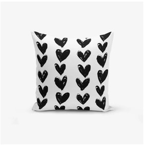 Zestaw 3 poszewek na poduszki Minimalist Cushion Covers BW With Hint Of Gold, 45x45 cm