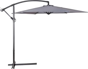 Happy Green Parasol ogrodowy podwieszany LUGO antracyt, 300 cm