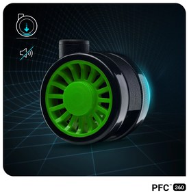 Fotel gamingowy Diablo X-Horn 2.0 Normal Size, czarno-zielony