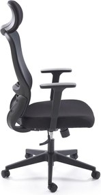 Regulowany fotel biurowy Sonar Halmar, zgodny z normą BHP