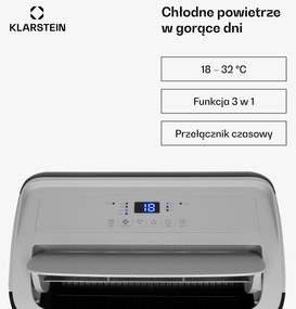 Klarstein Grandbreeze 14000 BTU Klimatyzacja Przenośna Czarny