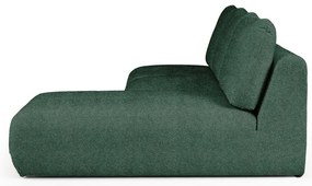Zielony narożnik z materiału bouclé (prawostronny/z szezlongiem) Mirel – Rodier