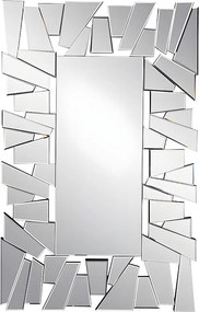 Lustro ścienne ze stali nierdzewnej - Szer. 120 x Wys. 76 cm - UYUNI