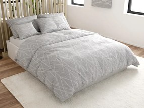 PrzytulneMieszkanie.pl PrzytulneMieszkanie.pl Pościel z bawełny Renforcé GRAY STRIPES szare Rozmiar pościeli: 70 x 90 cm | 140 x 200 cm