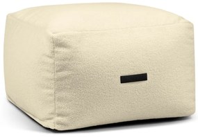 Kremowy worek do siedzenia z materiału bouclé Softbox MooG – SLOWDOWN