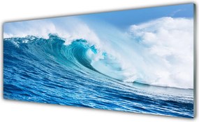 Panel Szklany Wzburzone Fale pod Niebem