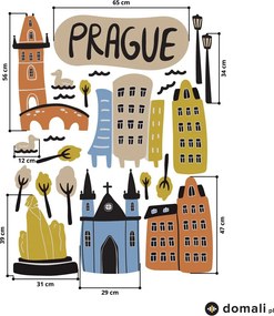 Naklejki na ścianę - Praga II.
