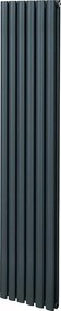 Grzejnik kolumnowy owalny – 1800 mm x 360 mm – antracytowo-szary