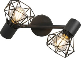 Inteligentny reflektor czarny obrotowy i uchylny z 2 żarówkami Wifi P45 - Mosh