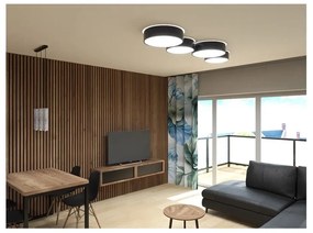 Czarna lampa sufitowa Sollux Atis