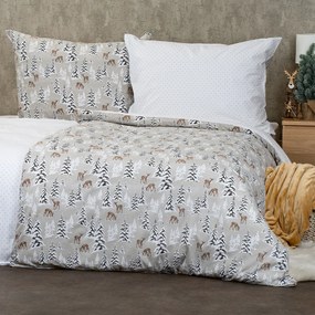 4Home Pościel bawełniana Christmas Forest, 140 x 200 cm, 70 x 90 cm