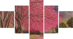 Obraz kwitnących drzew (125x70 cm)