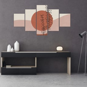 Obraz - Boho leaves N⁰1 (125x70 cm)