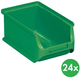 Allit Plastikowe pojemniki PLUS 2, 102 x 160 x 75 mm, zielone, 24 szt.