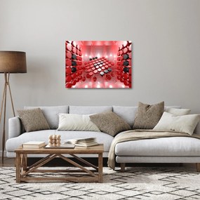 Obraz na szkle abstrakcji przycisku (70x50 cm)