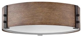 Hinkley HK-SAWYER-F-M-SQ - Lampa sufitowa SAWYER 3xE14/40W/230V śr. 38cm brązowa