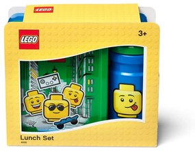 Zestaw zielono-niebieskiego pojemnika na lunch i butelki LEGO® Iconic