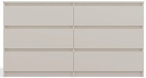 Długa komoda w stylu nowoczesnym kaszmir - Berta 2X 140 cm