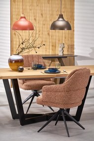 Krzesło cynamonowe z obrotowym siedziskiem Z6-T36